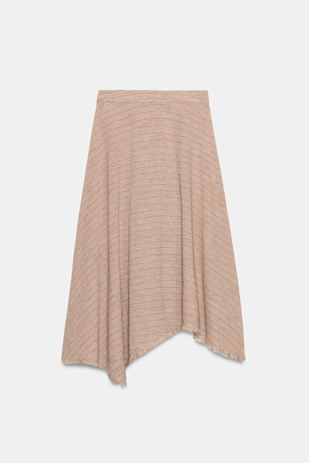FALDA ASIM?TRICA RAYAS SET / Marr?n claro - Zara фото 7
