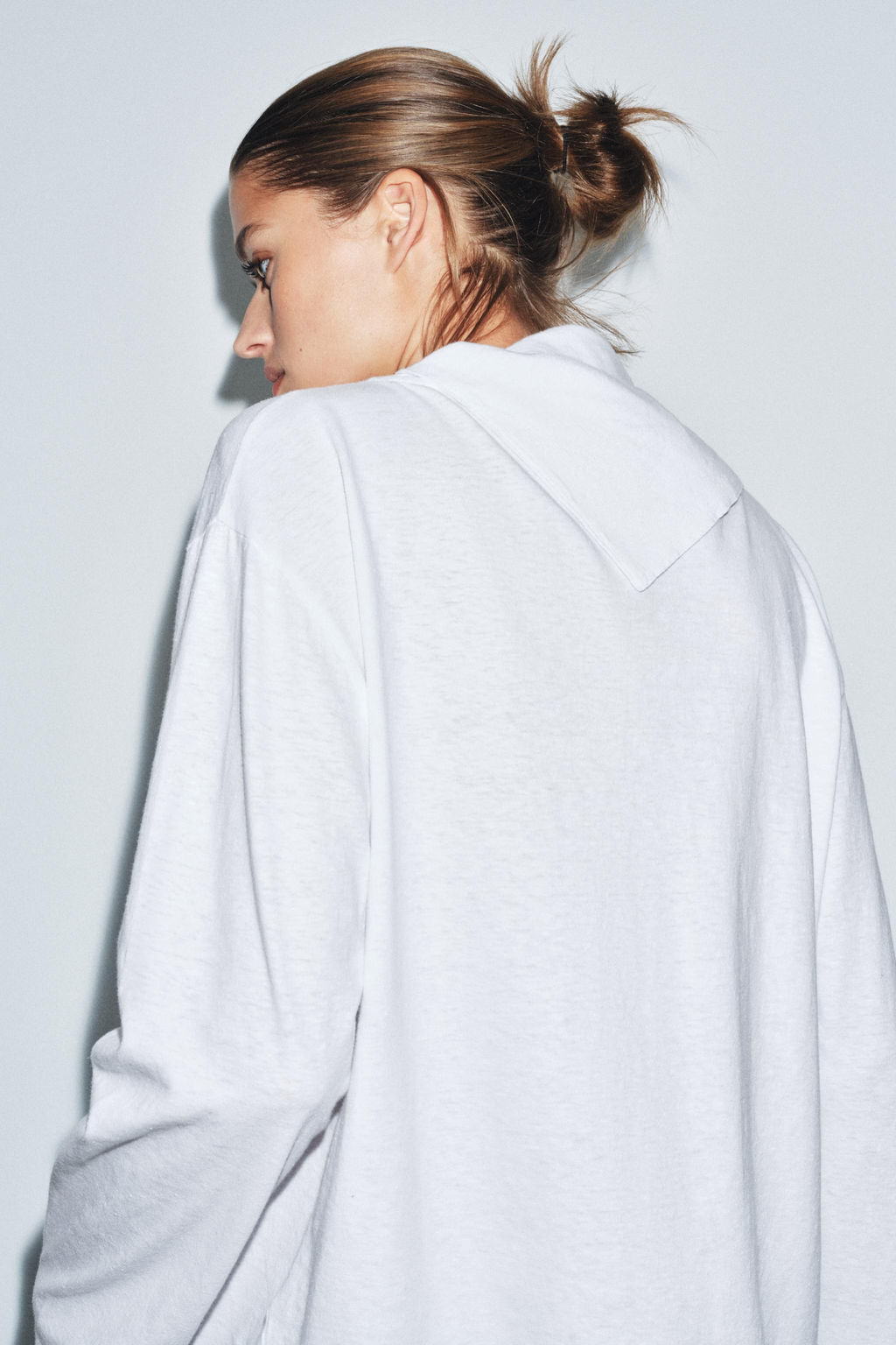 LONG SLEEVE SCARF T-SHIRT - Zara фото 3