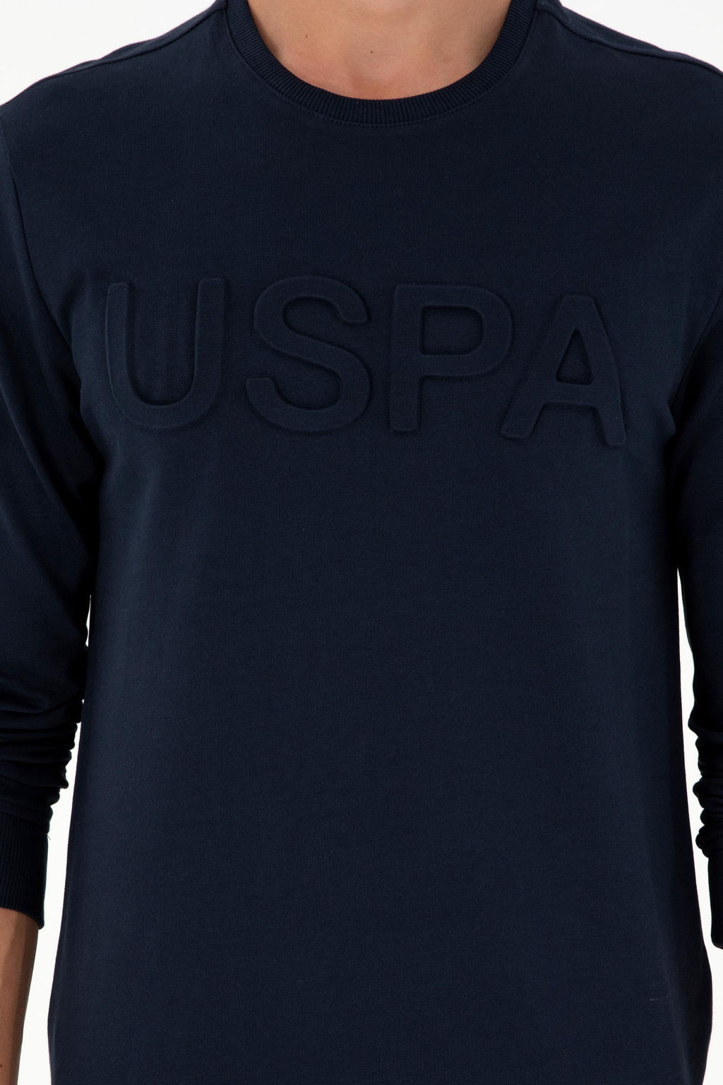 Мужской темно-синий базовый свитшот - U.s. polo assn фото 6