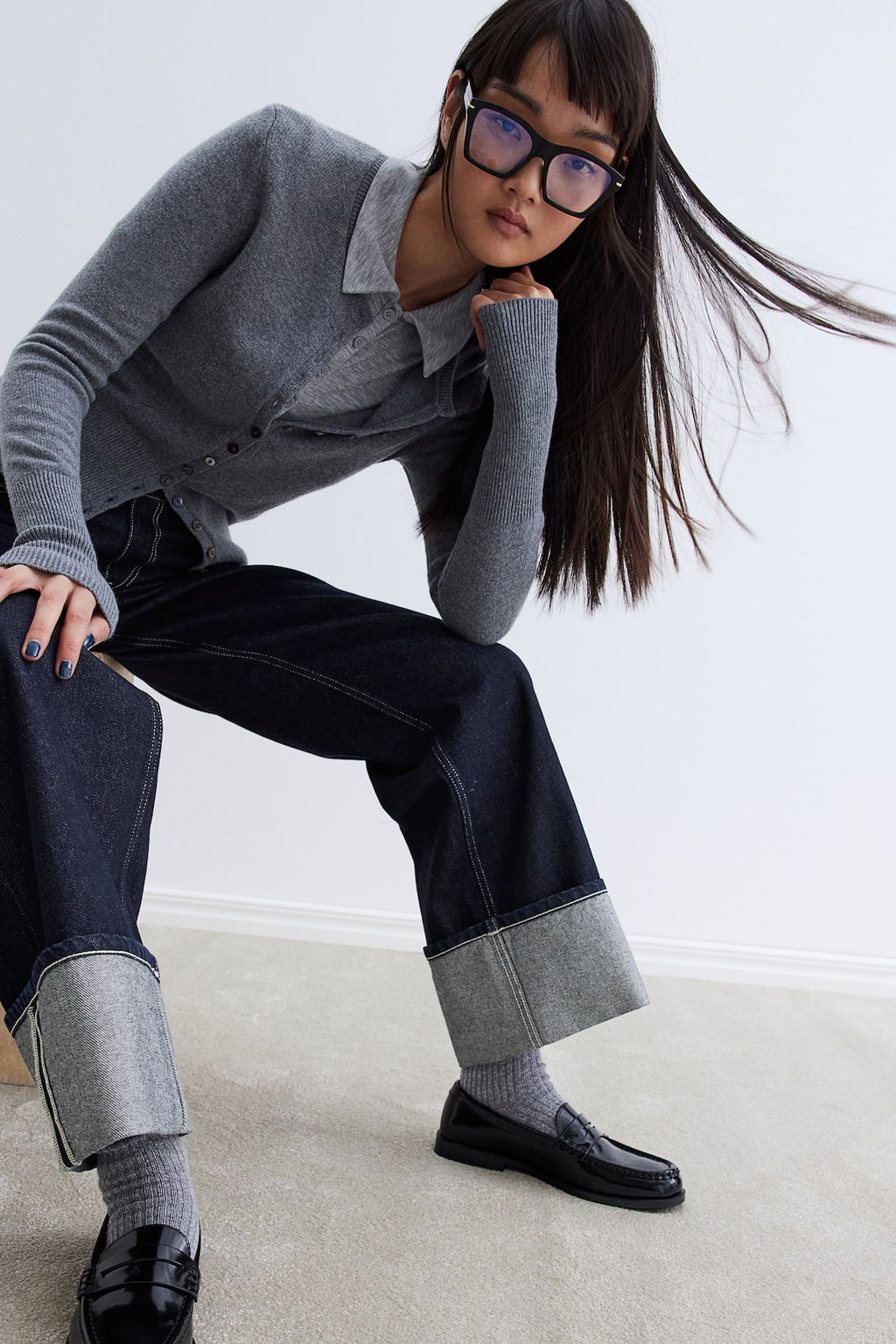 Baggy Wide Low Jeans - H&m фото 4