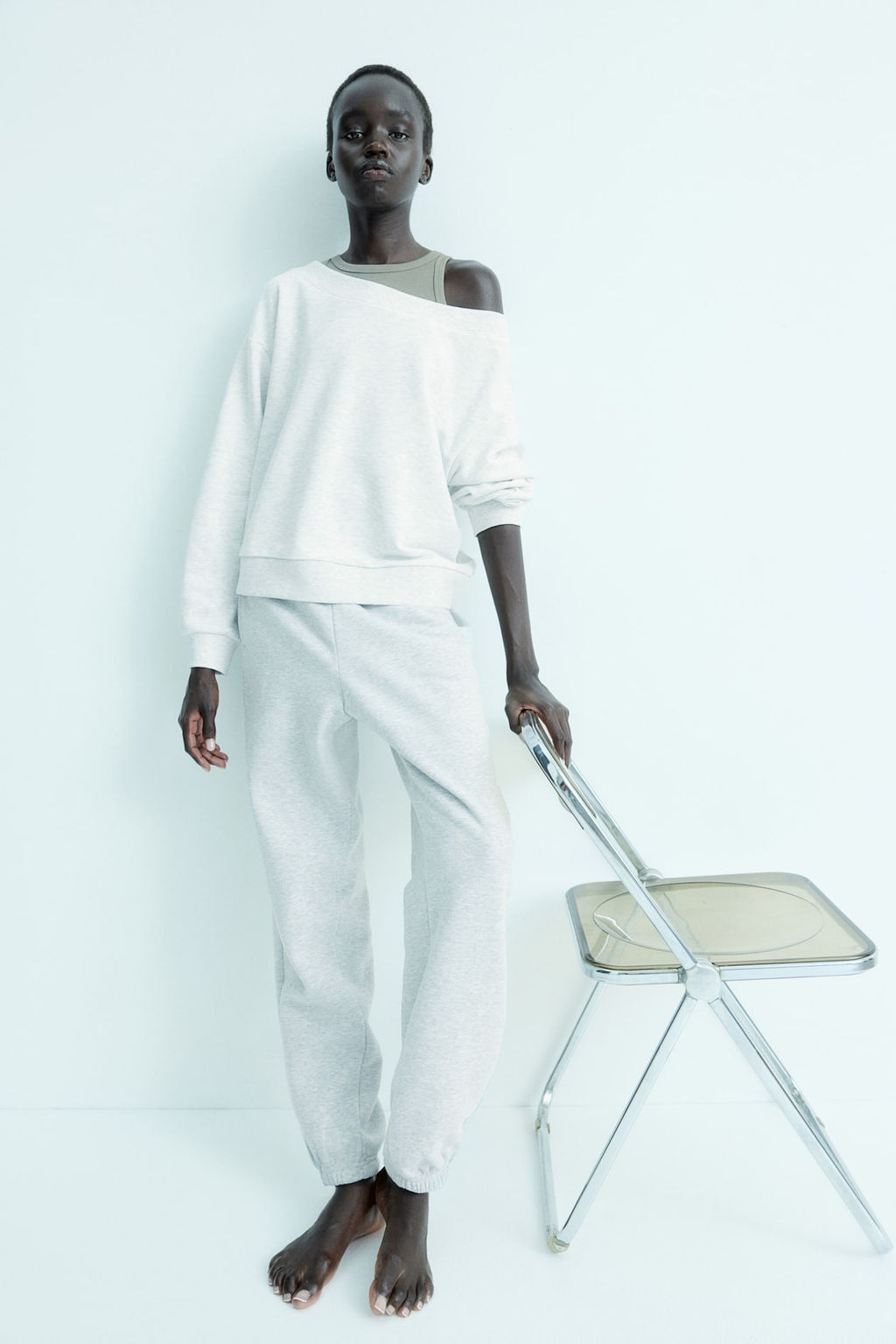 Sudadera off-the-shoulder - H&m фото 2