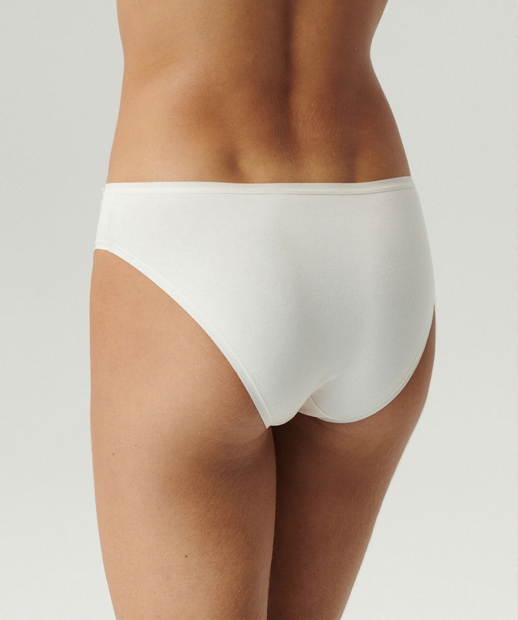 ATLANTIC 3CLP-001 Трусы бикини Bikini - набор 3 шт. светло-бежевый + белый + светло-серый меланж  фото 3