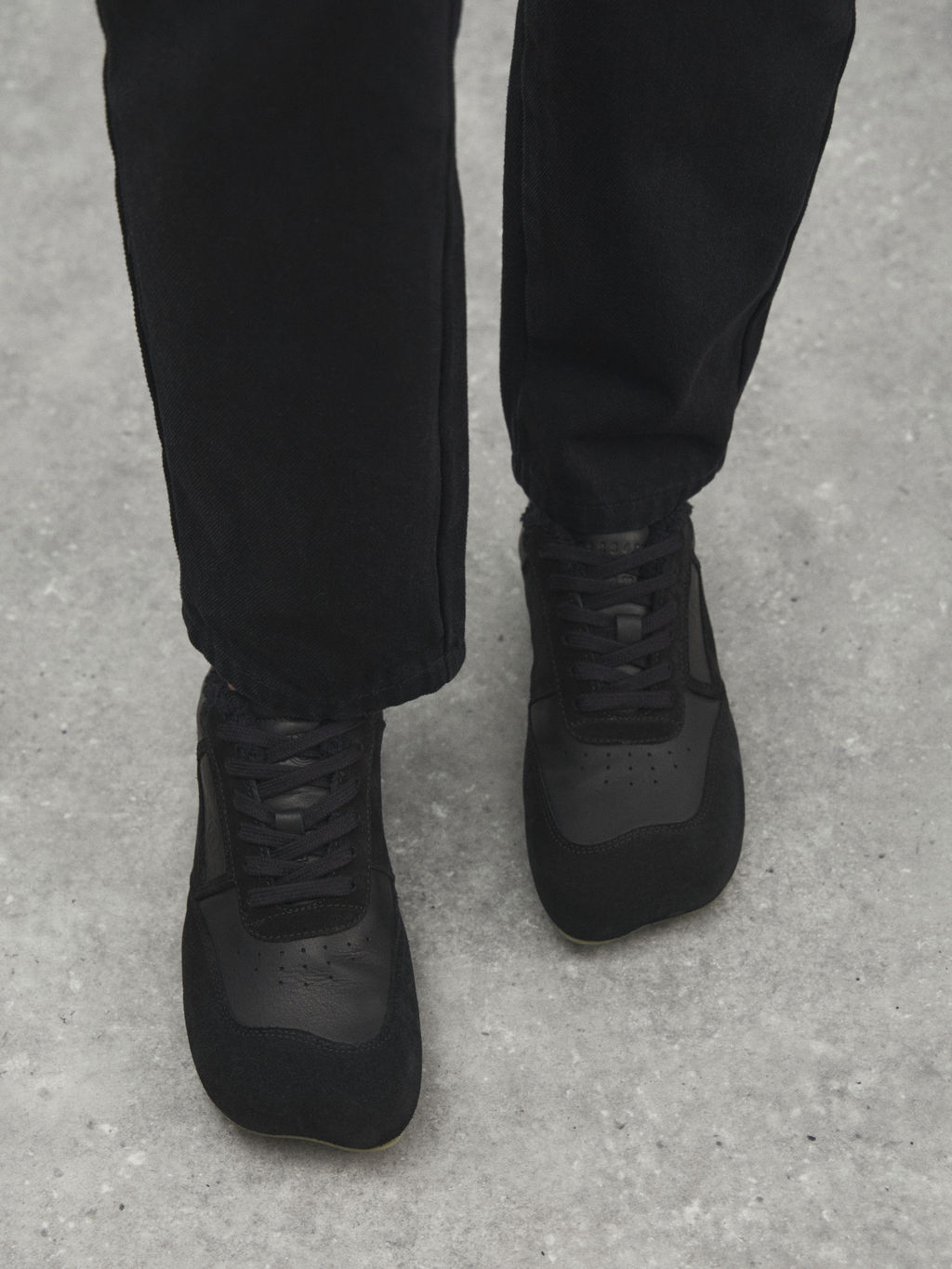 Женские кеды MM6 MAISON MARGIELA SNEAKERS Артикул 4669971, черный  фото 6