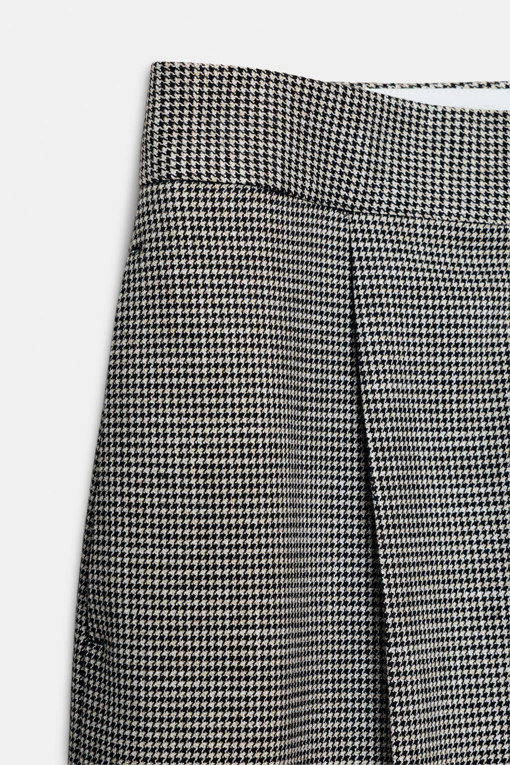WIDE-LEG HOUNDSTOOTH TROUSERS - Zara фото 9