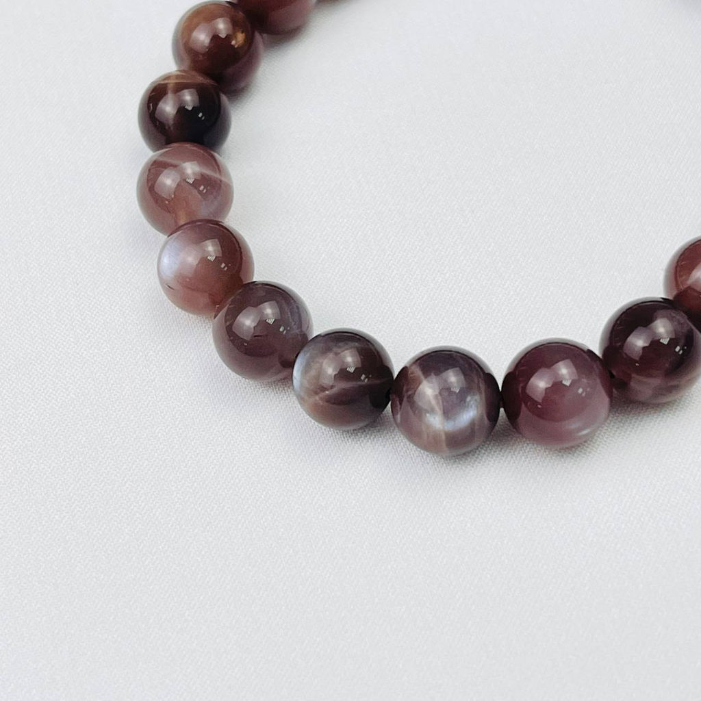 Браслет из кофейного Лунного камня - Радуга самоцветов фото 3