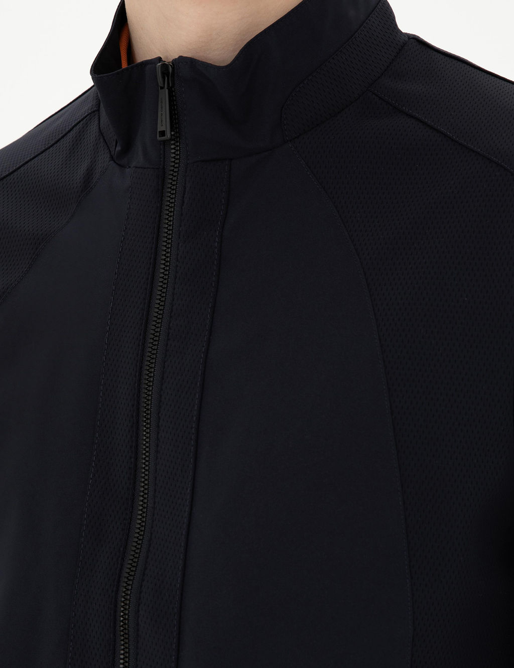 Lacivert Baharl_k Mevsimlik Mont