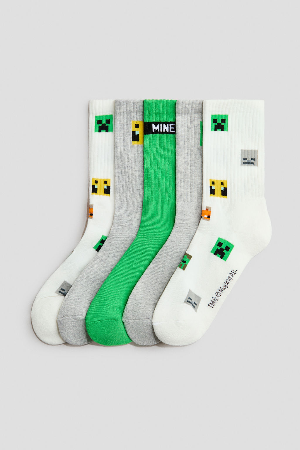 Pack de 5 calcetines con motivo intarsia - H&m фото 5