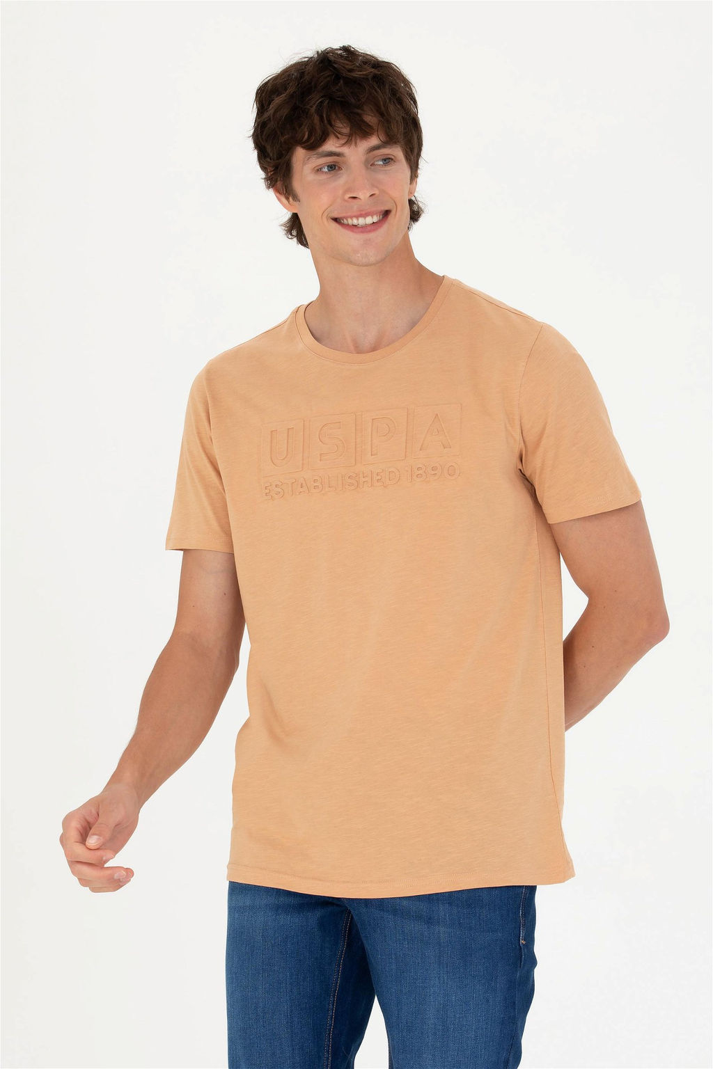 Мужская футболка светло-коричневого цвета - U.s. polo assn фото 10