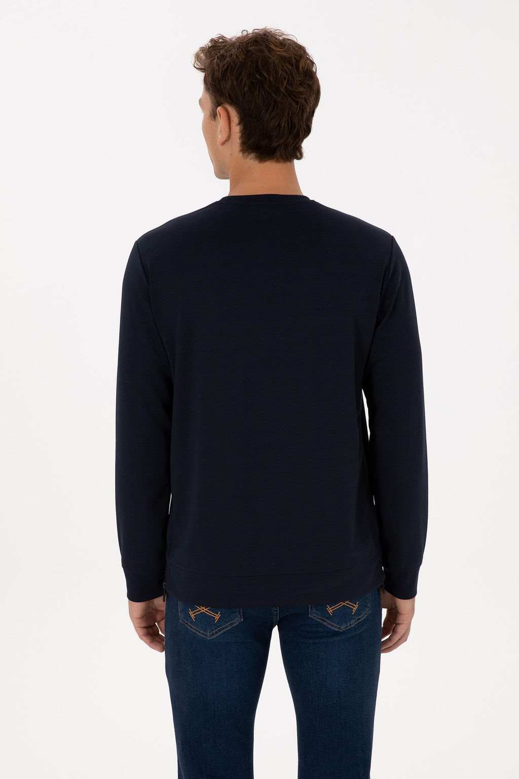 Erkek Lacivert Sweatshirt