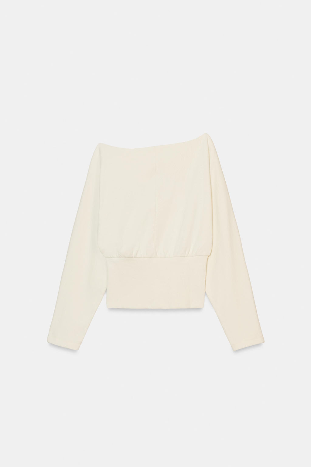 ASYMMETRIC COTTON SWEATSHIRT - Zara фото 6