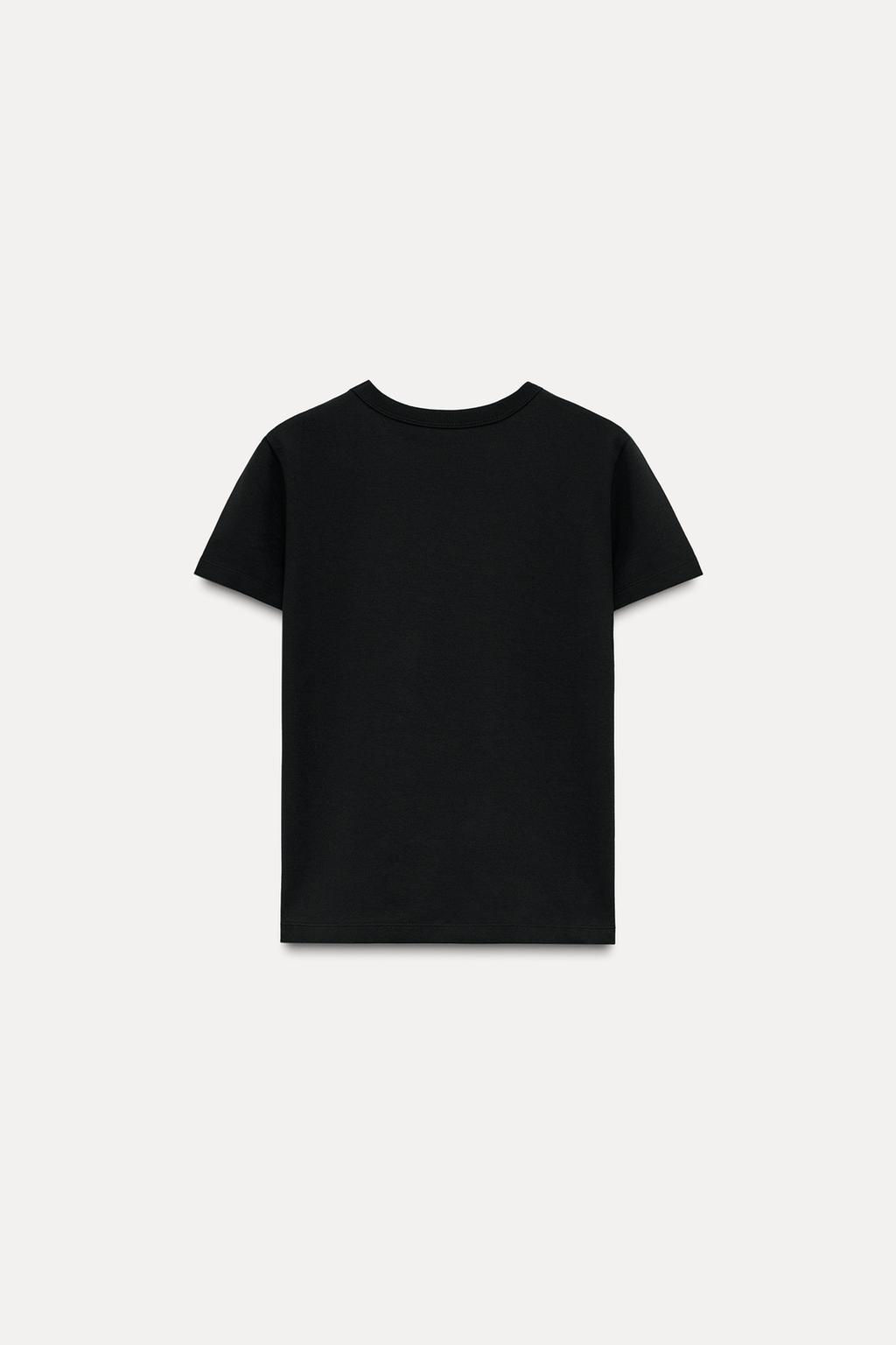 SHORT SLEEVE INTERLOCK T-SHIRT - Zara фото 23