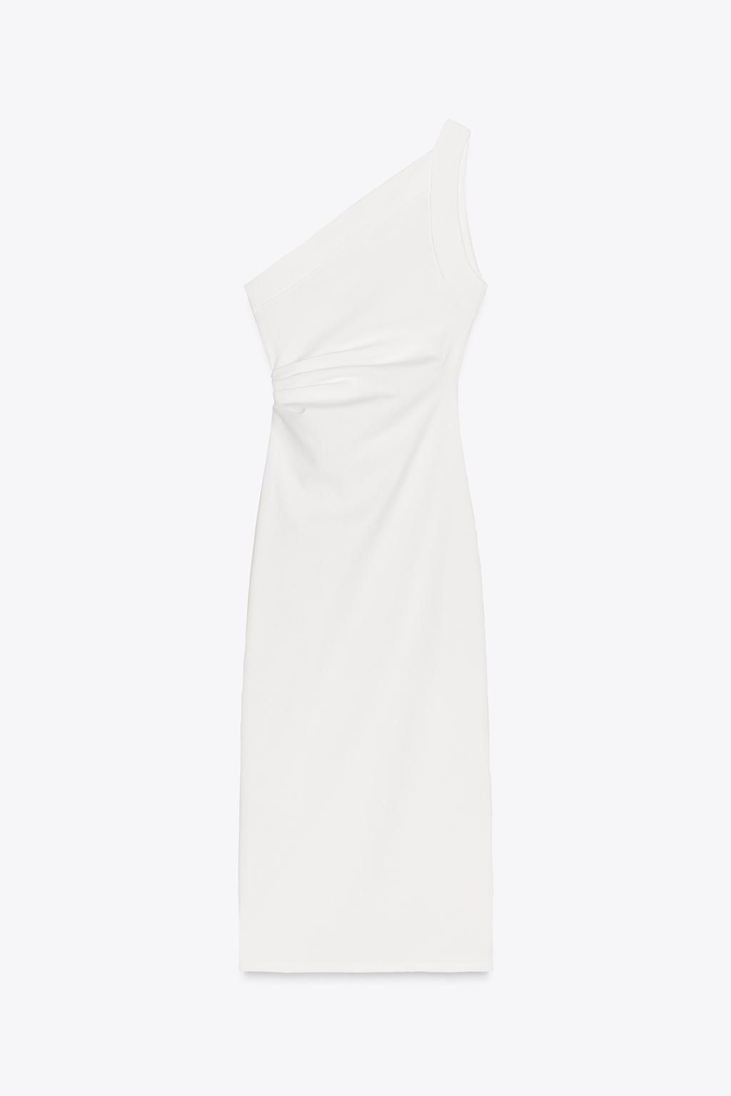 ASYMMETRIC MIDI DRESS - Zara фото 11