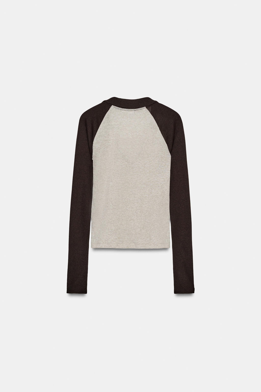 CONTRAST POLO COLLAR T-SHIRT - Zara фото 7