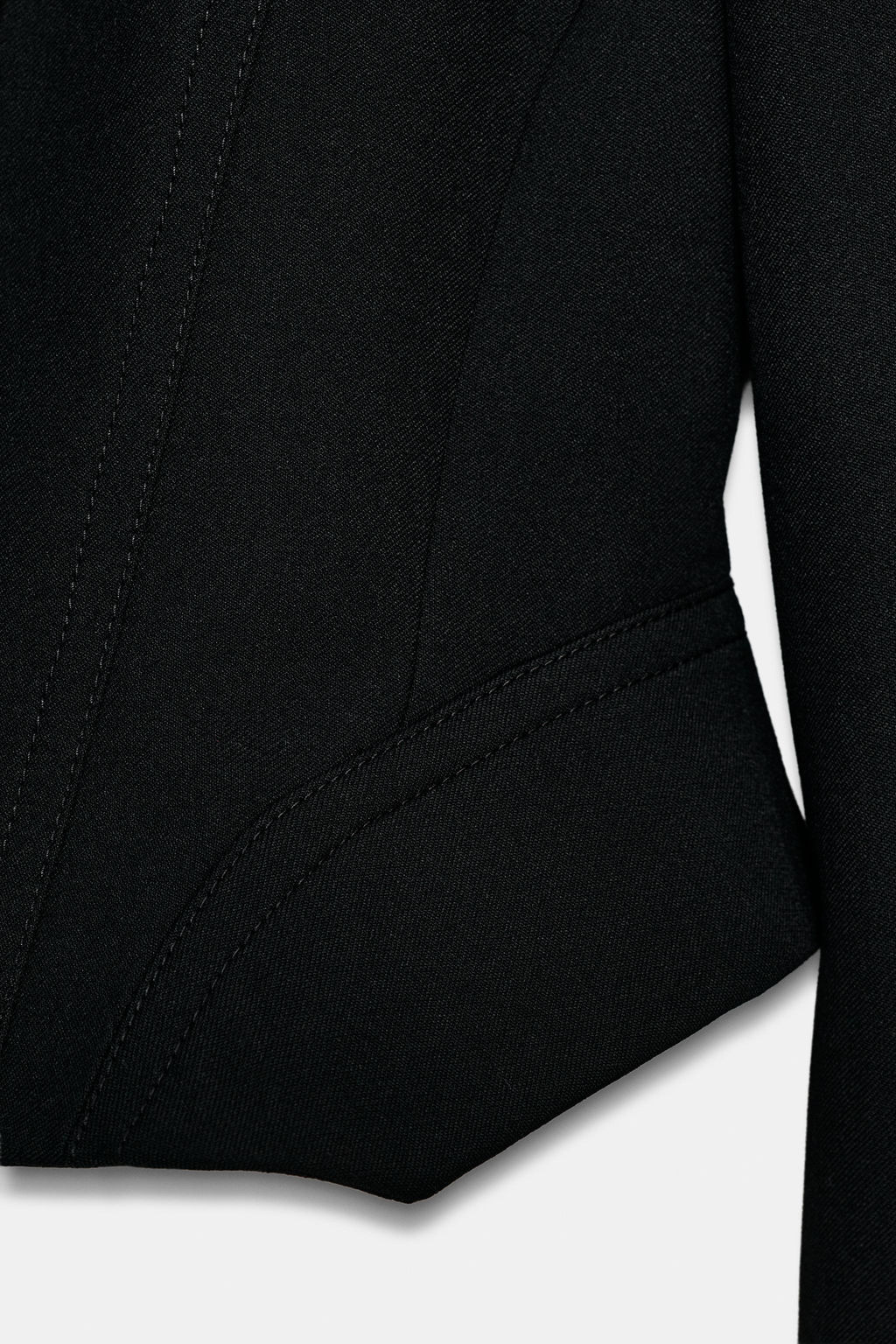 ZW COLLECTION SHORT BLAZER WITH TOPSTITCHING - Zara фото 11