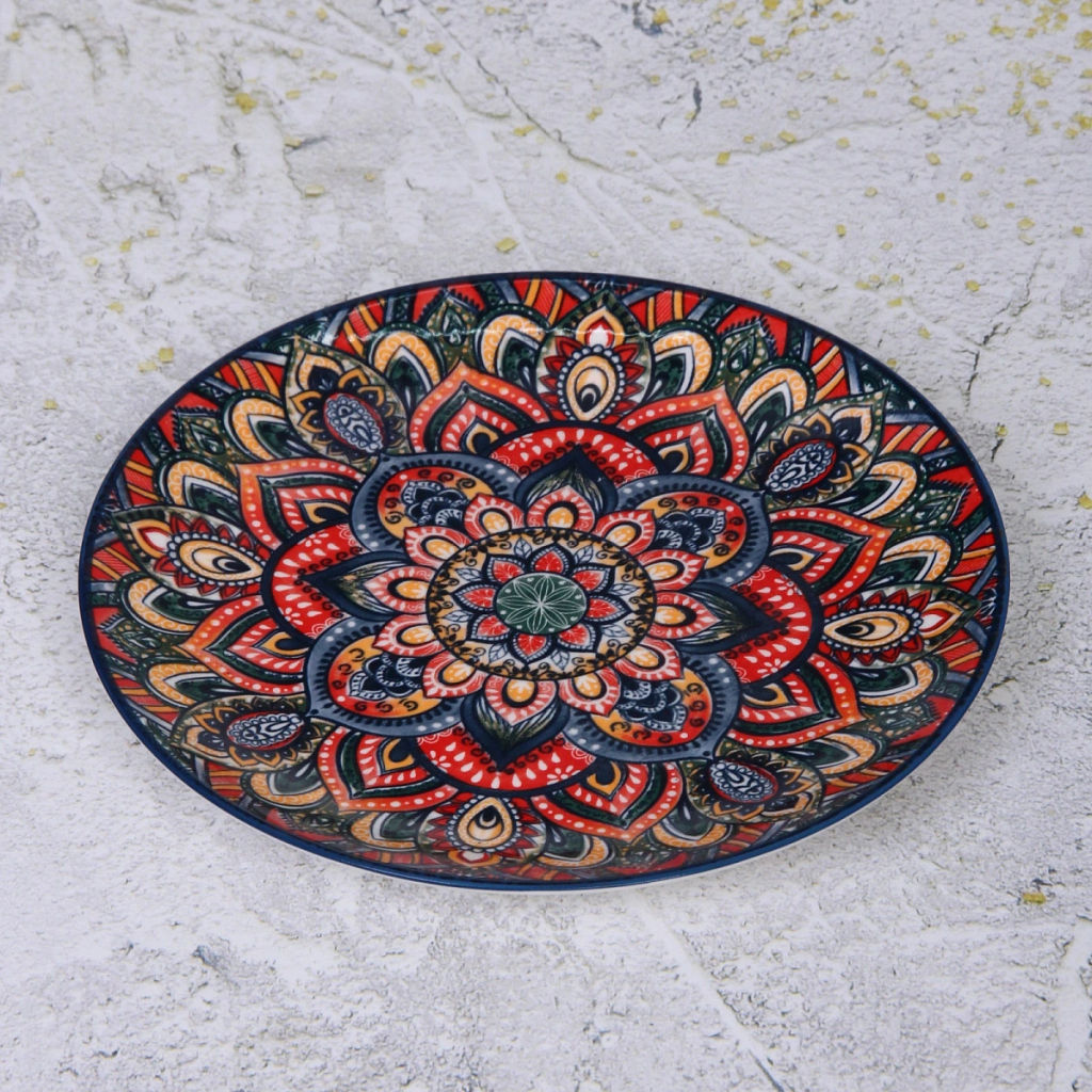 Тарелка керамическая "Марракеш" синяя 20,5*2,5см