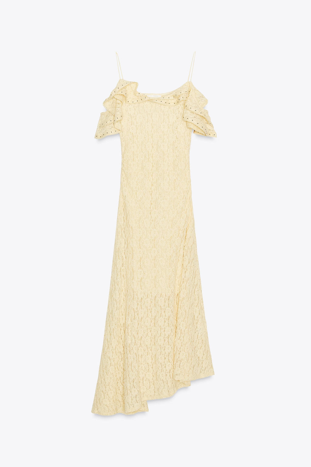 STUDDED LACE DRESS - Zara фото 16