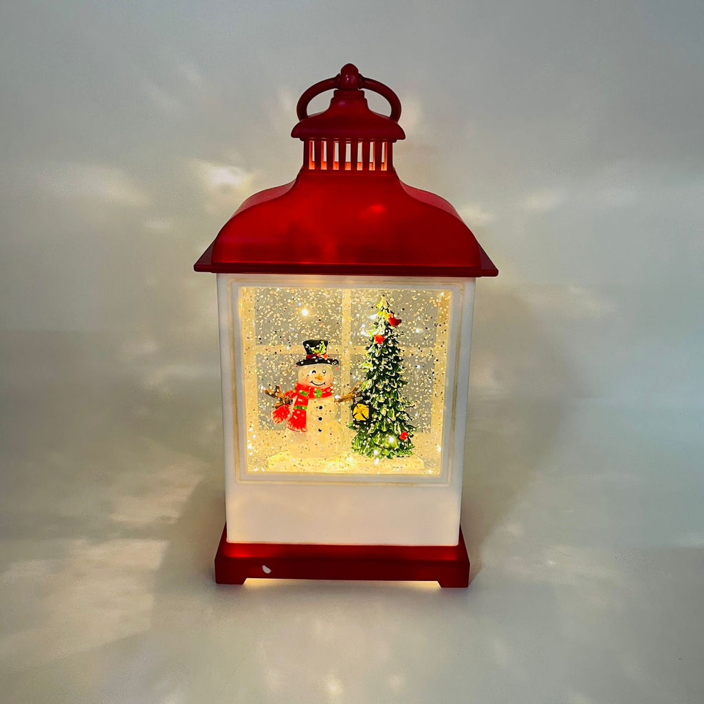 Новогодний декор стекло - Фонарь-окно красный 23 см (арт. WDL-23018A/B) в ассортименте - Ип лебедев о.ю фото 7