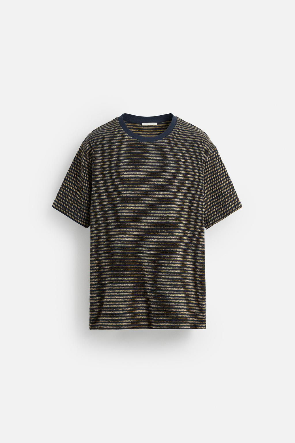 STRIPED JACQUARD T-SHIRT - Zara фото 6