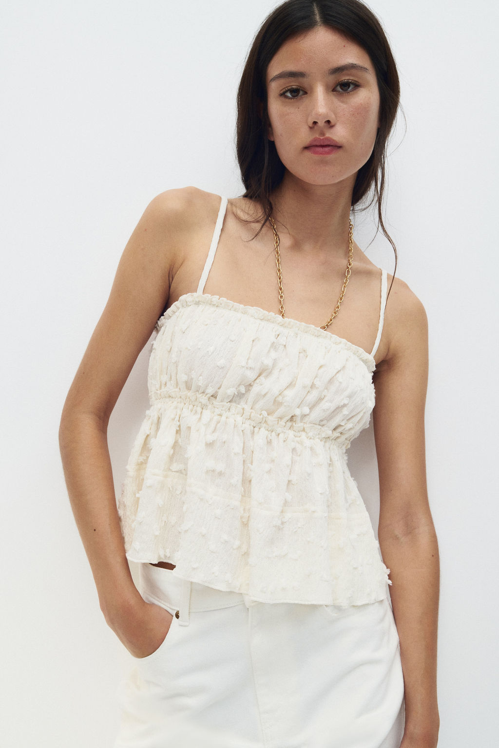Top en punto con textura - H&m фото 2