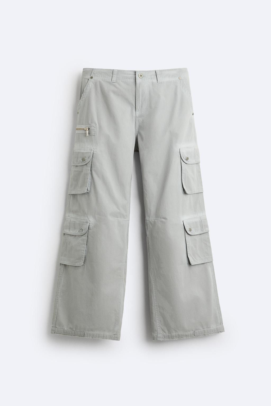 OVERDYED CARGO TROUSERS - Zara фото 6