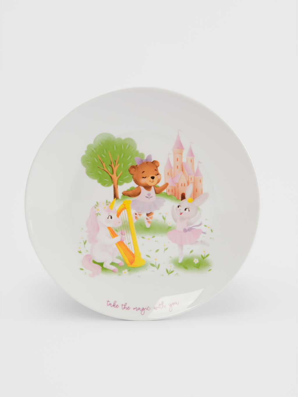 Набор посуды, детский, 1 перс, 3 пр, фарфор N, белый, Сказочные животные, Fabulous animals - Anna lafarg фото 2