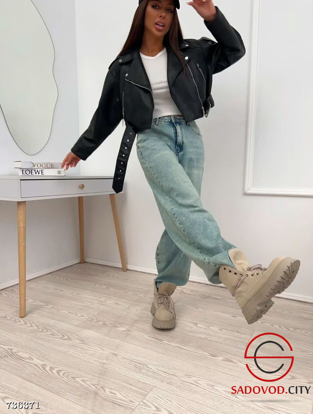 Женские широкие джинсы Багги - Bruno фото 4