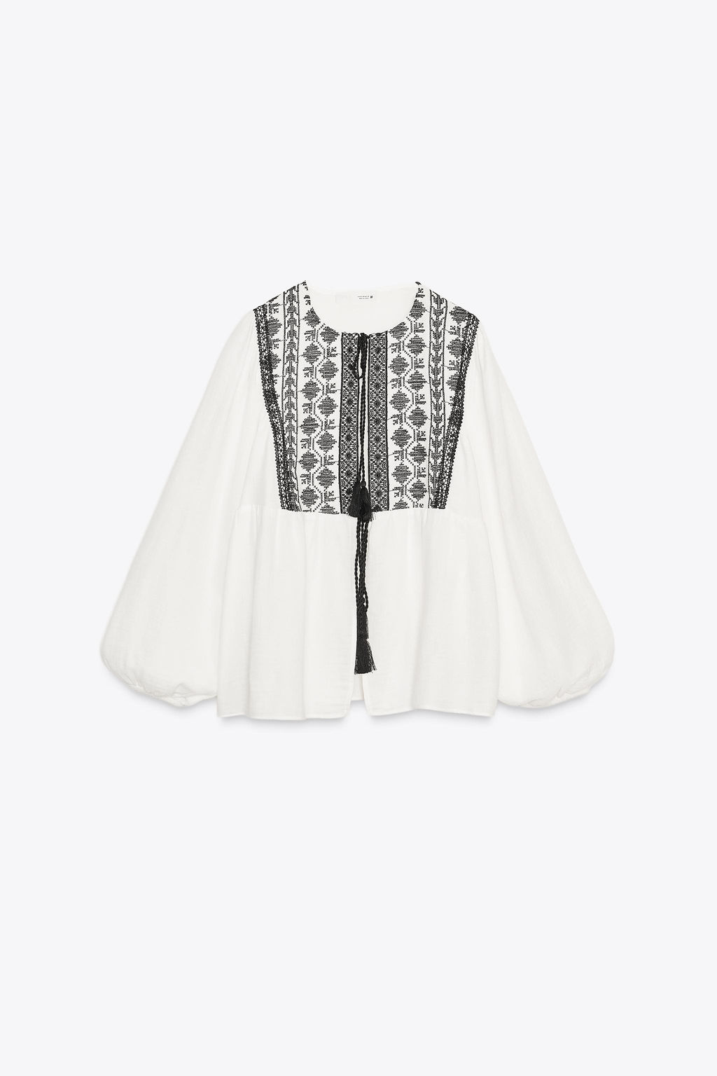 CONTRAST EMBROIDERY JACKET - Zara фото 6