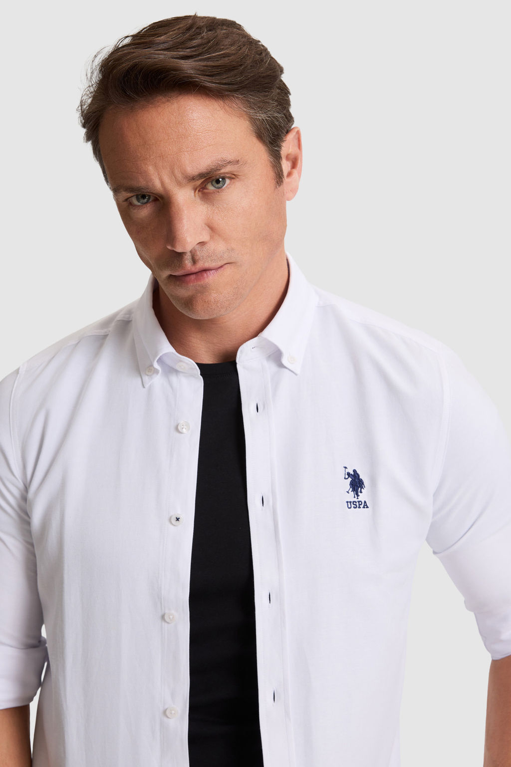 Erkek Beyaz Uzun Kollu Basic G_mlek - U.s. polo assn фото 2