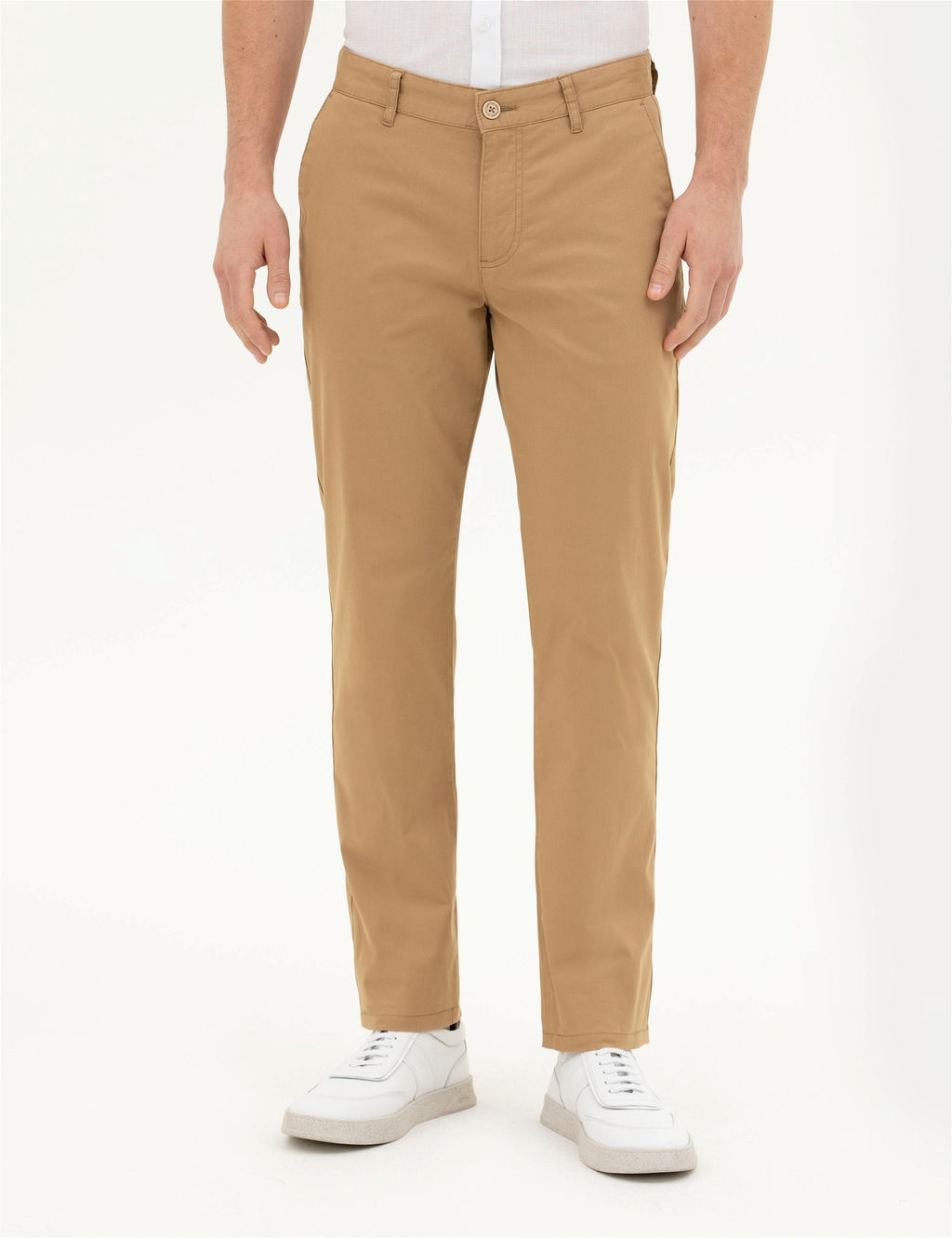 Camel Regular Fit Kanvas Pantolon