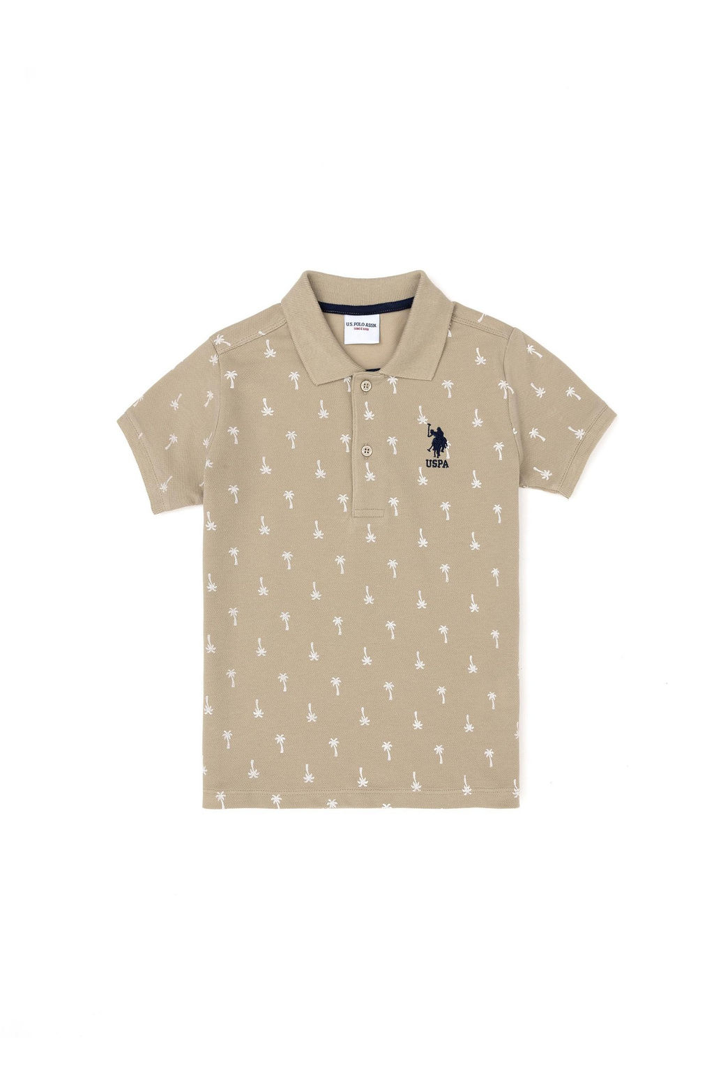 Футболка светло-хаки для мальчика - U.s. polo assn фото 2
