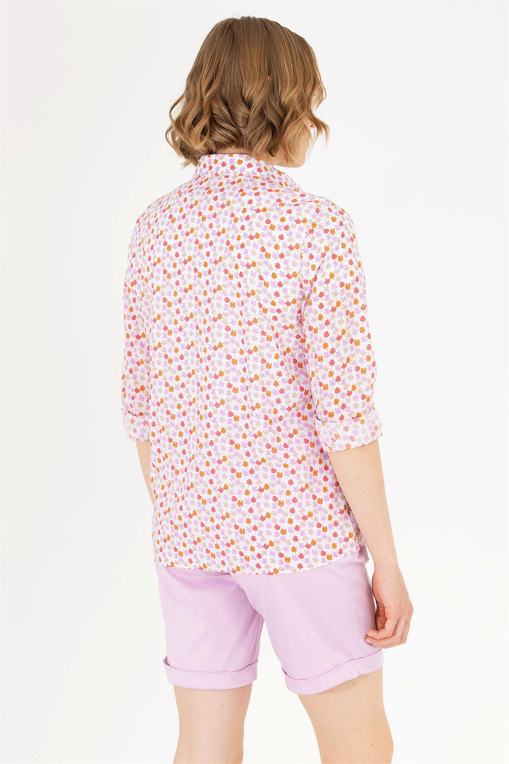 Женская рубашка лососевого цвета с длинным рукавом Неожиданная скидка в корзине - U.s. polo assn фото 5