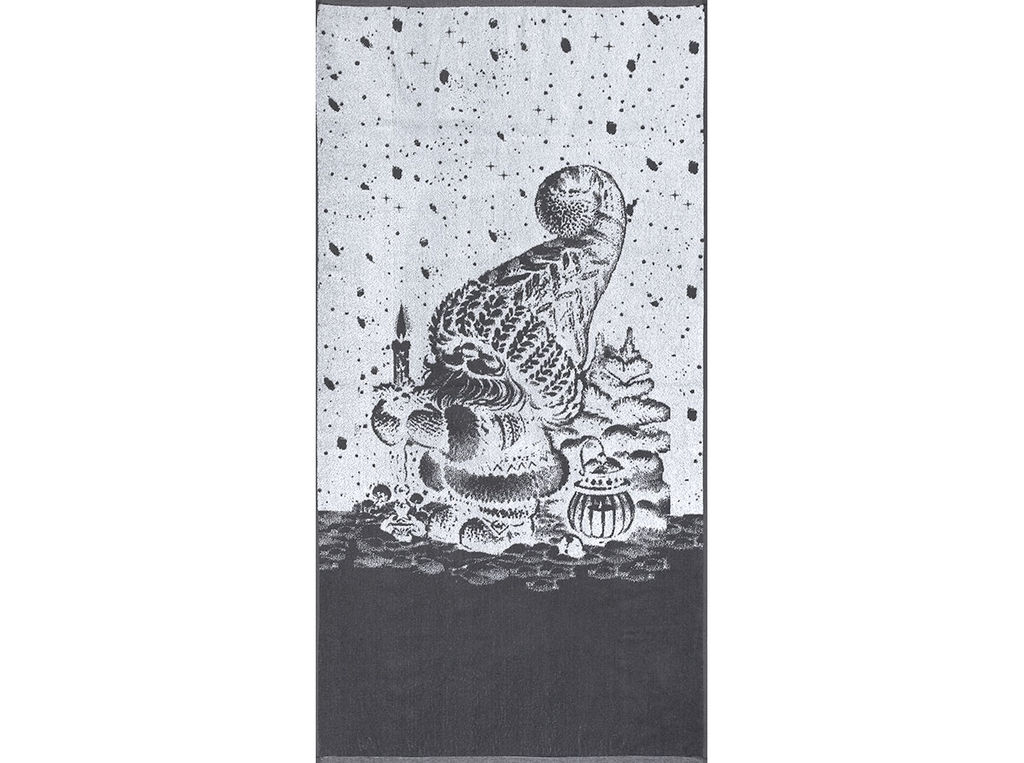 Полотенце махровое 6с102.413ж1 Рождественской ночью (графит5) 81х160см