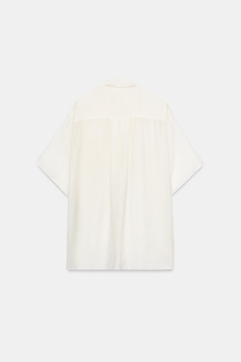 CAMISA PA?UELO ZW COLLECTION / Blanco - Zara фото 8