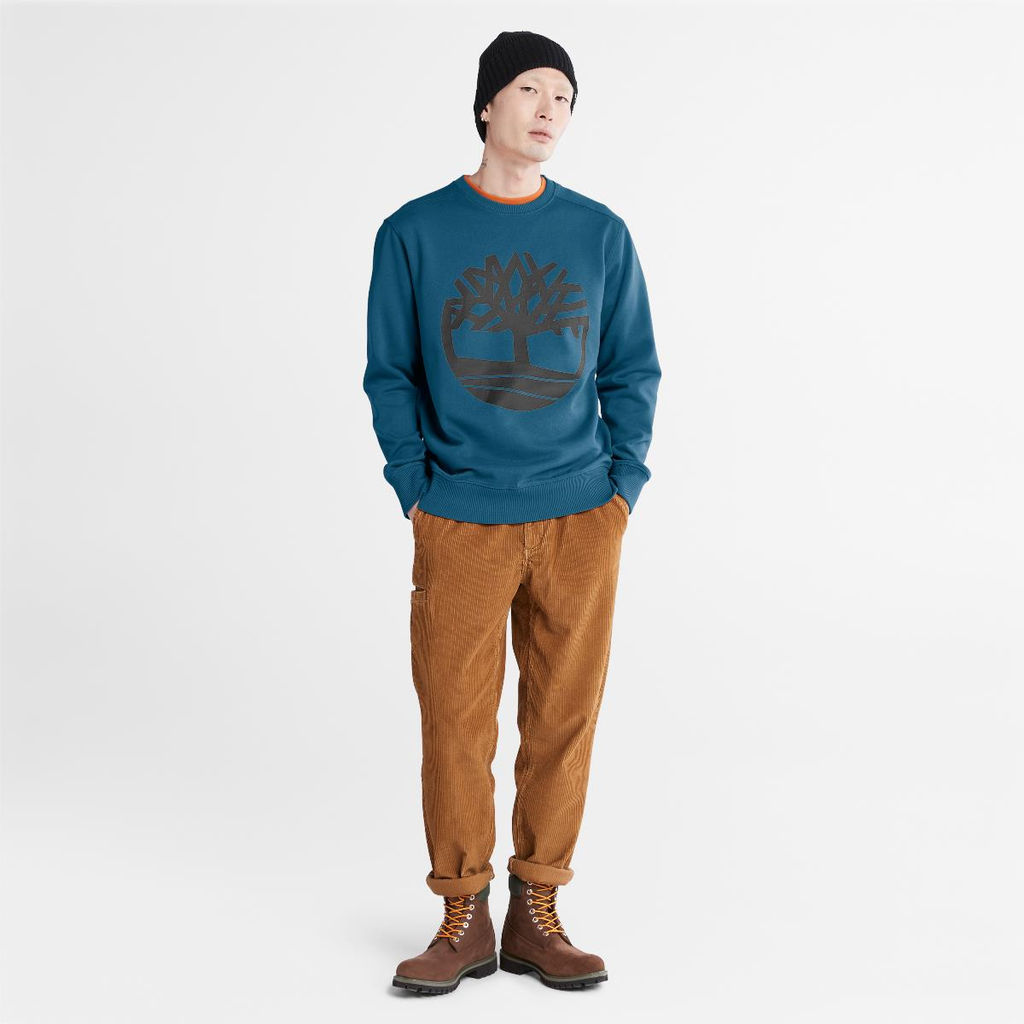 Толстовка Timberland Sweatshirt Kenneber Tree Logo Crew Neck Regular черная  фото 2