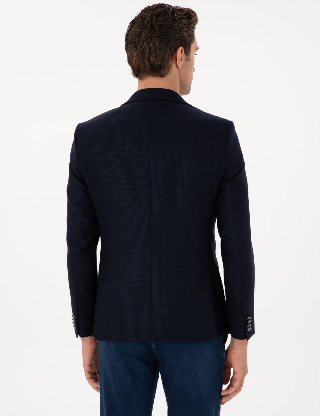 Пиджак Cacharel Slim Fit темно-синий шерстяной