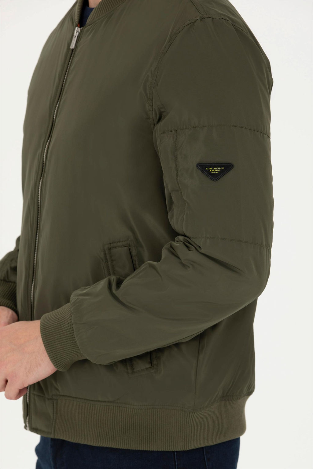 Мужское пальто цвета хаки Неожиданная скидка в корзине - U.s. polo assn фото 7