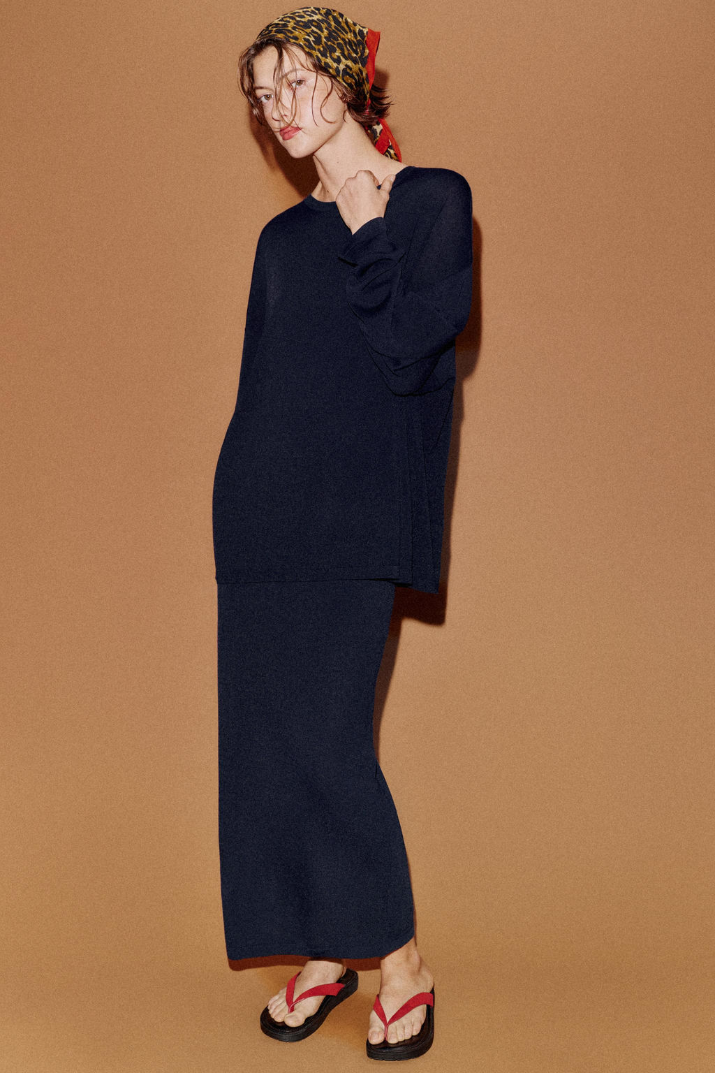 JERSEY OVERSIZE PUNTO FINO / Marino - Zara фото 6