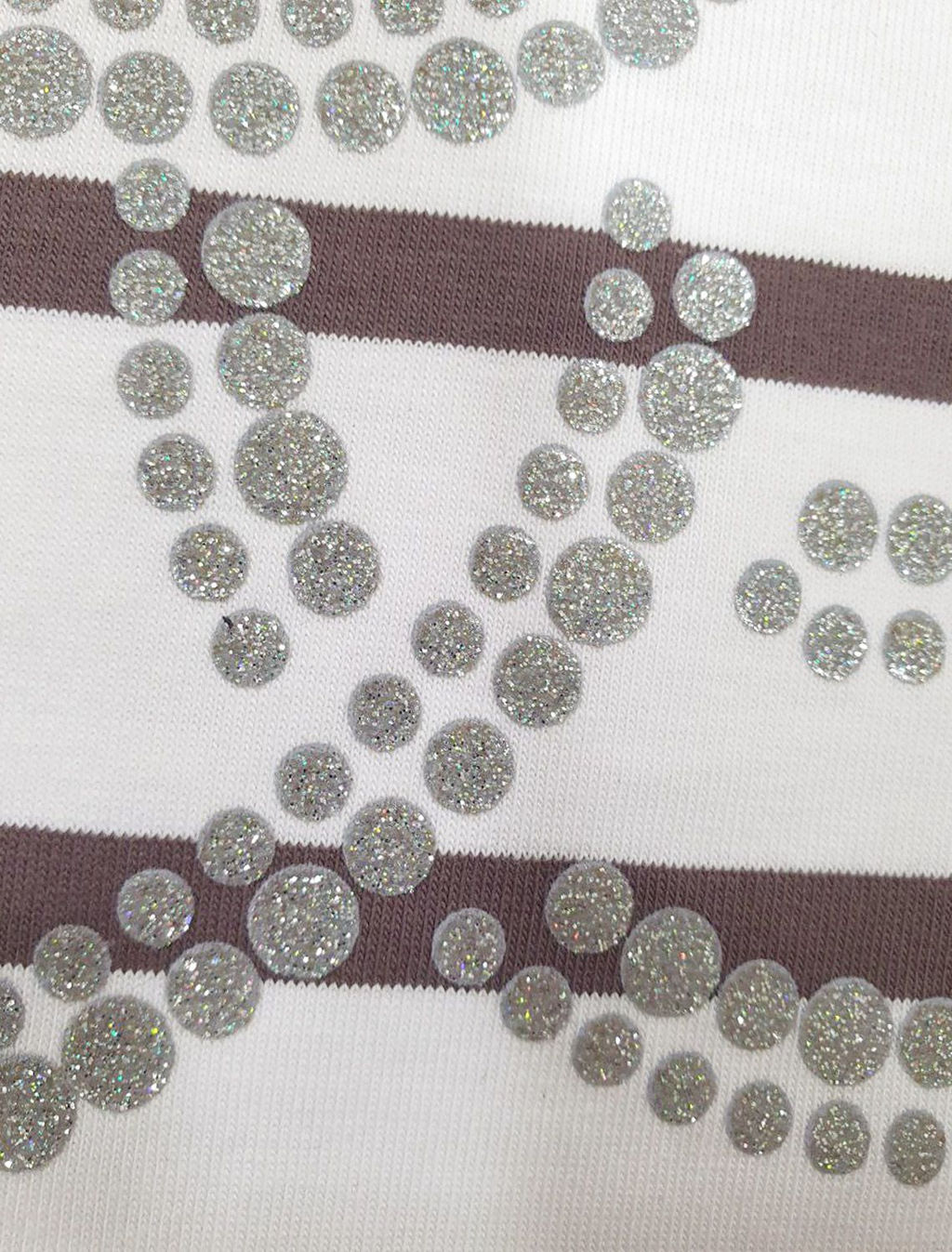 Свободная футболка в широкую полоску с принтом из премиального хлопка с эластаном