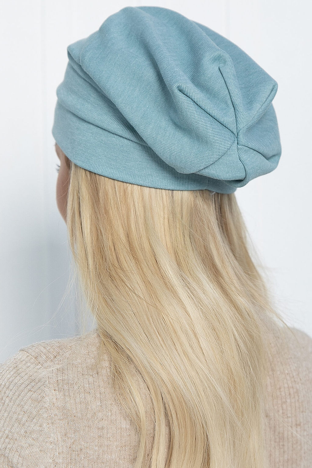 Шапка Емеля с лейблом LT (светло-бирюзовая) ШЕ01 - Lt collection фото 2