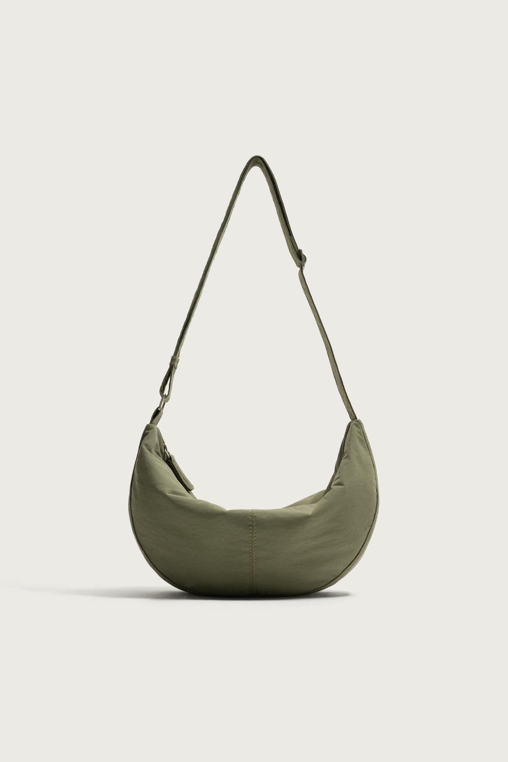 BOLSO HOMBRO NYLON S / Verde Caqui - Zara фото 3