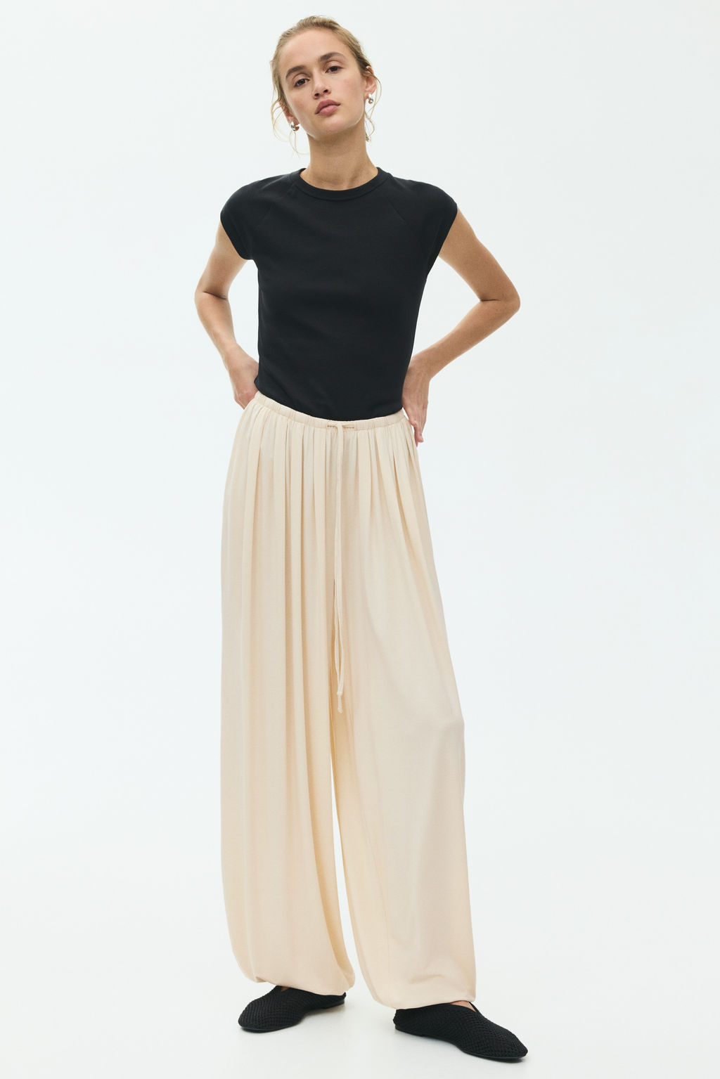 Pantal?n globo con cord?n de ajuste - H&m фото 8