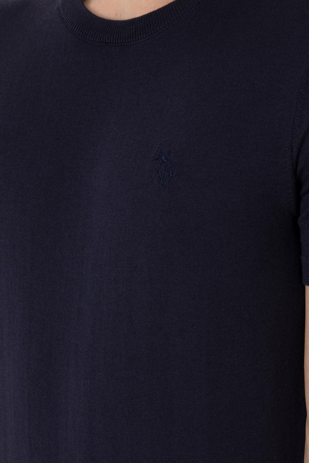 Erkek Slim Fit Bisiklet Yaka Lacivert Kazak - U.s. polo assn фото 7