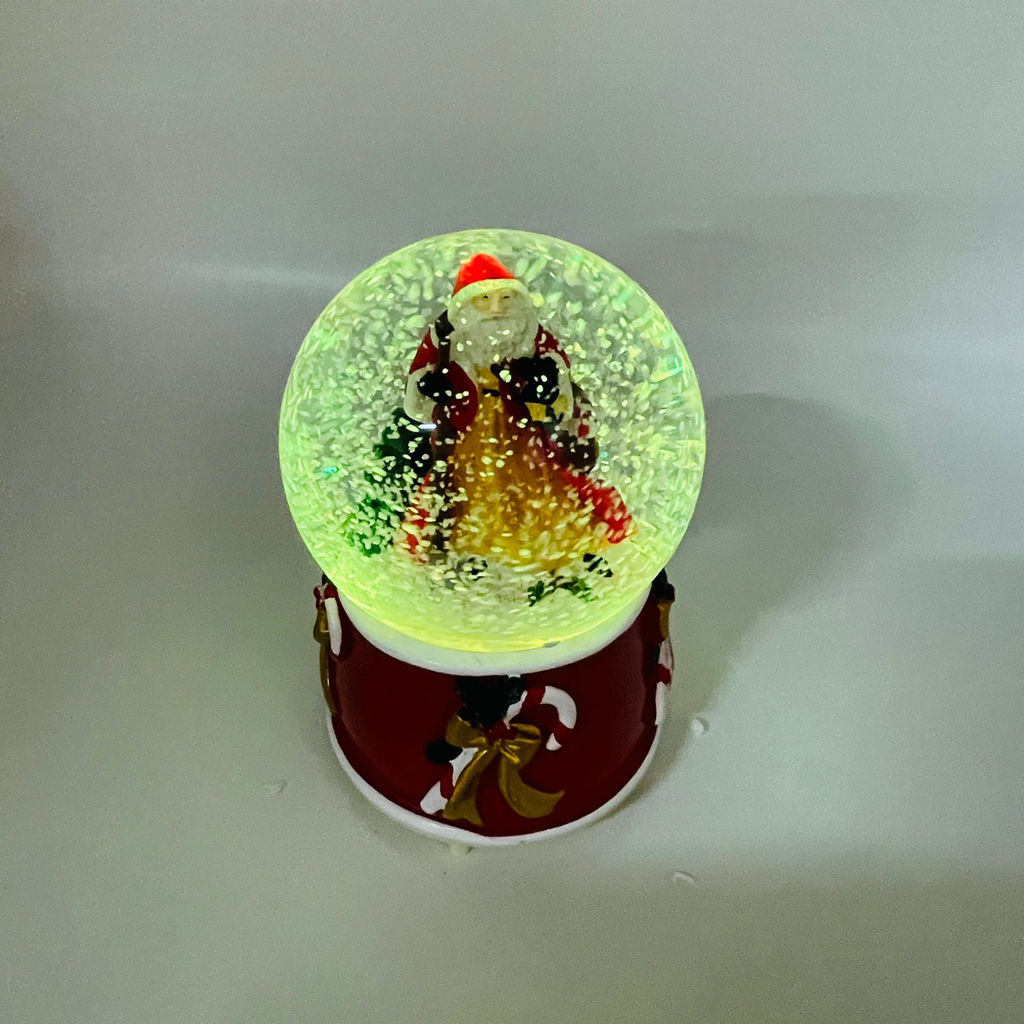 Новогодний декор - Снежный шар 16 см (стекло, свет, музыка) в ассортименте - Ип лебедев о.ю фото 8