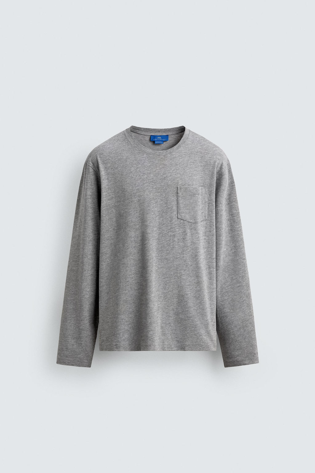 CAMISETA MANGA LARGA BOLSILLO AARON LEVINE X ZARA / Gris vigor? фото 6