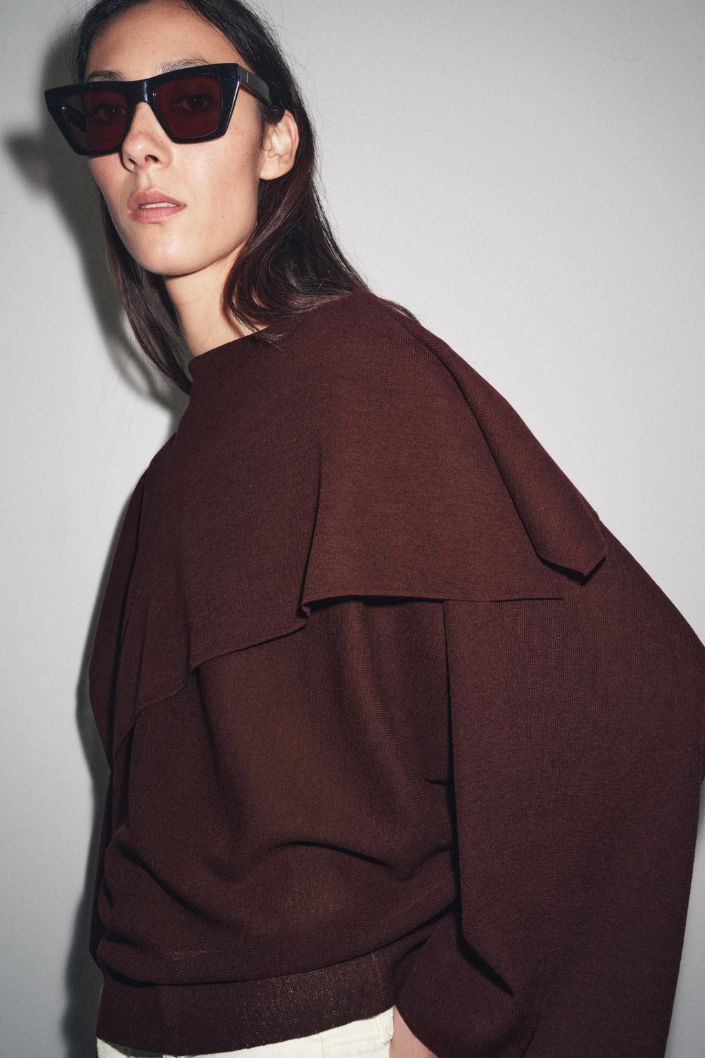 PLAIN KNIT LAYERED TOP - Zara фото 9