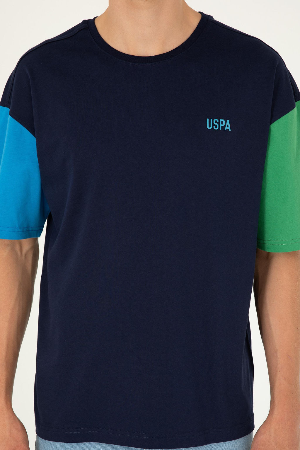 Футболка мужская U.S. Polo Assn темно-синяя хлопок  фото 13