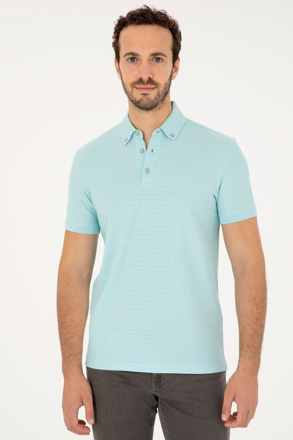 Мужская футболка водно-зеленого цвета Неожиданная скидка в корзине - U.s. polo assn фото 3