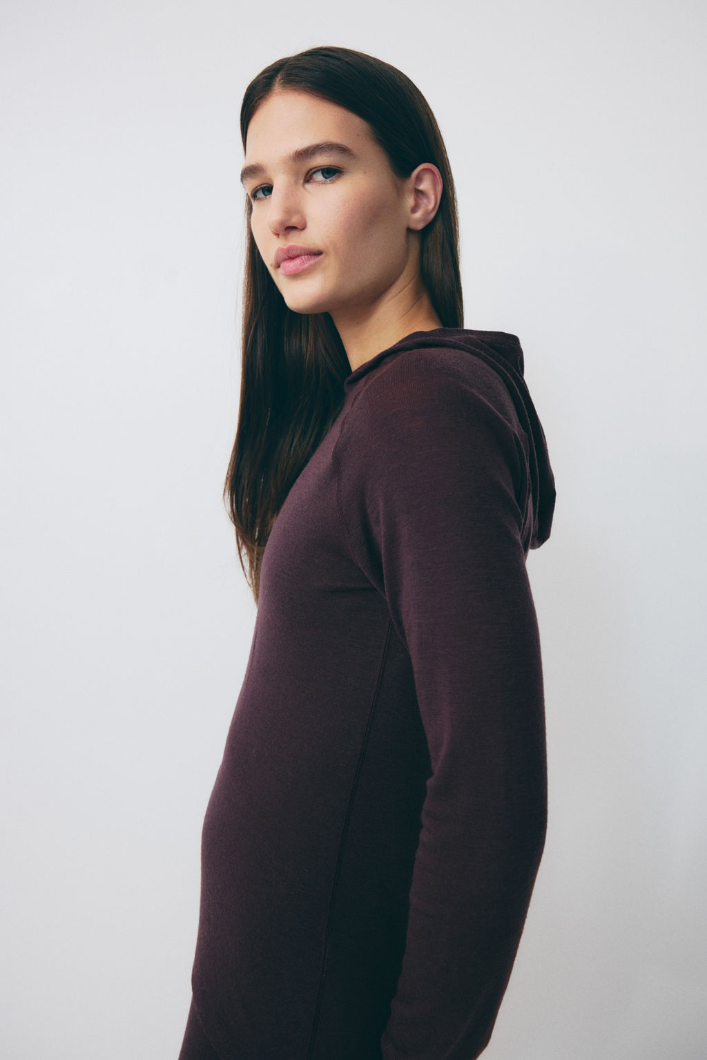 Top de deporte de lana con capucha - H&m фото 5
