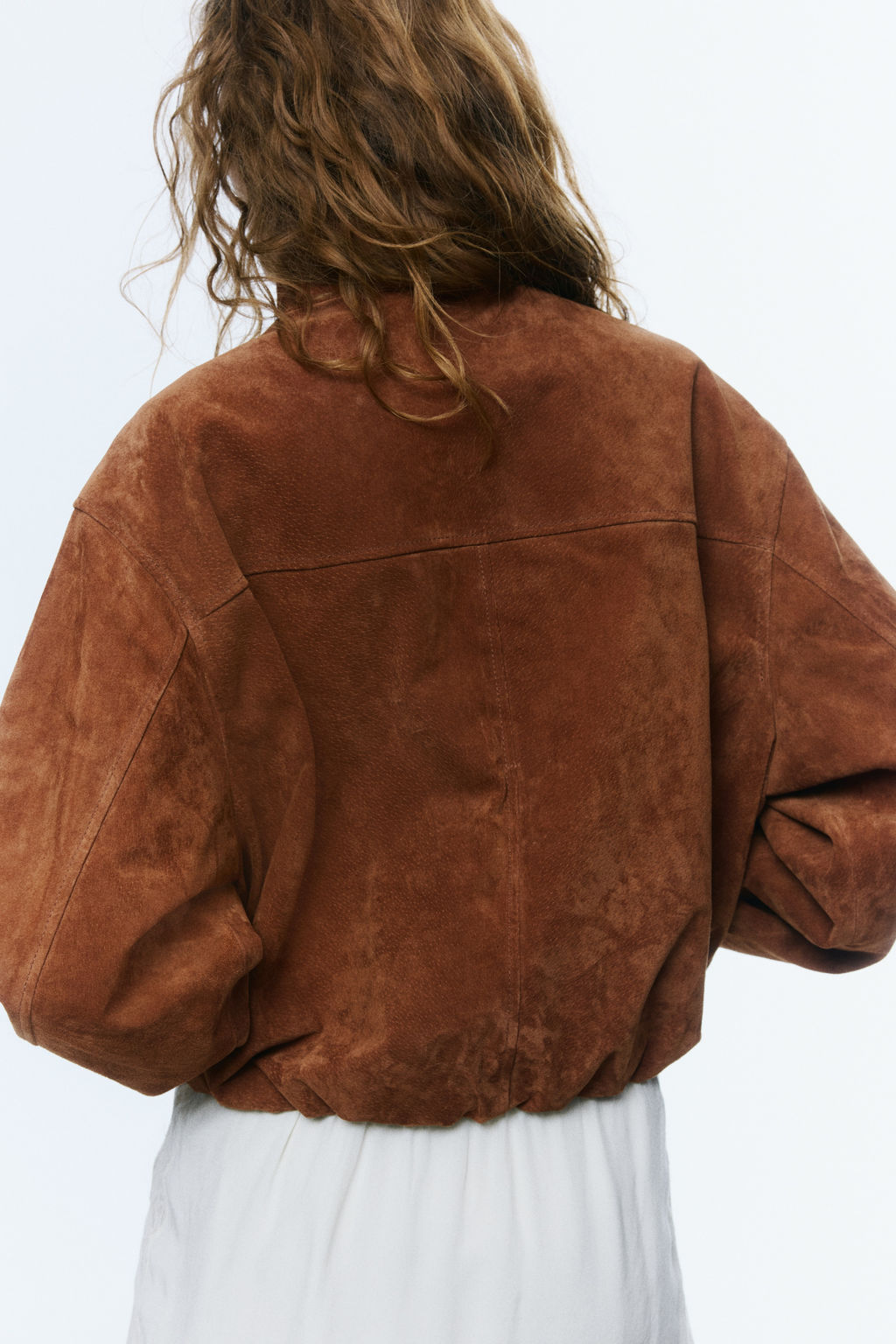 Chaqueta oversize en serraje afelpado - H&m фото 4