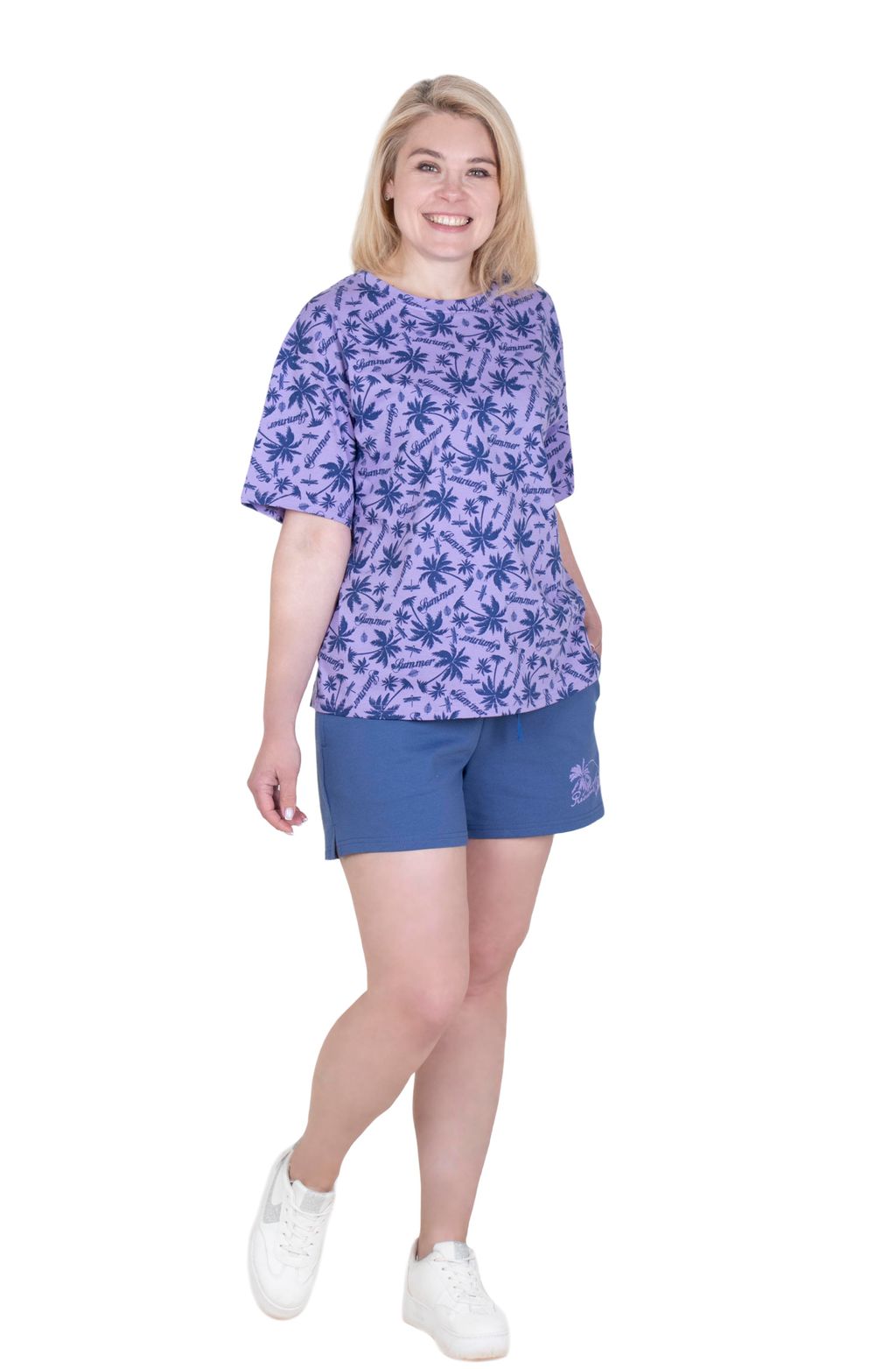 Костюм Пульс К-296 (42-56) кулирка+футер 2-х нитка - Лотос фото 5